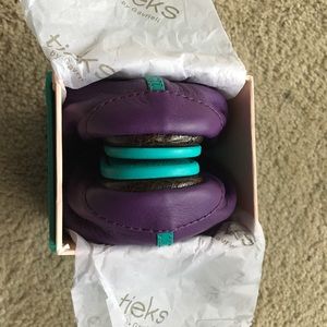 Brand new Lilac Tieks, Size 5.